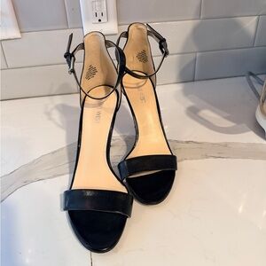 Nine West Black Strappy Heels